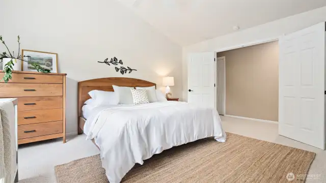 Large Primary Bedroom + New Carpet.