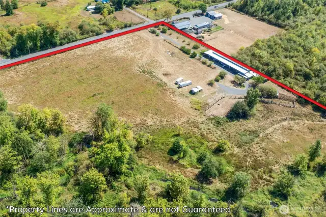 Front Corner of Property