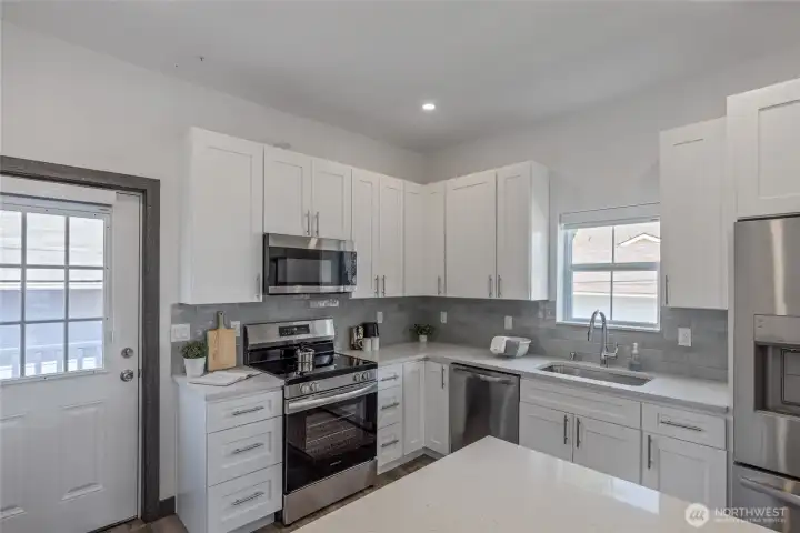 Tons of counter space & ample storage