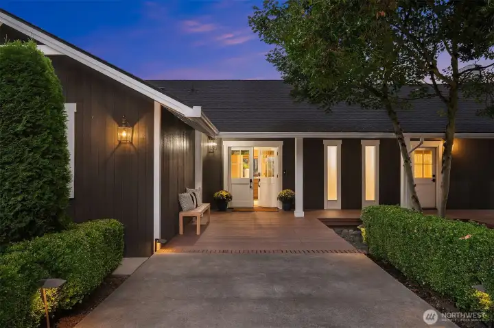 A level entry leads to spacious, open living areas.