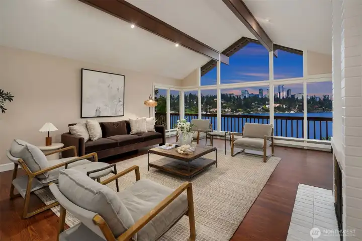 The main floor spaces are generous and open and offer an ideal floor plan for entertaining.
