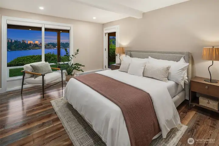 Both lower level bedrooms offer access to the outdoors, creating a wonderful flow for guests.