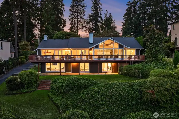 The home is sited on nearby half an acre of gorgeous property.