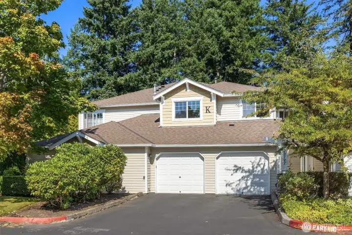 Front of townhome