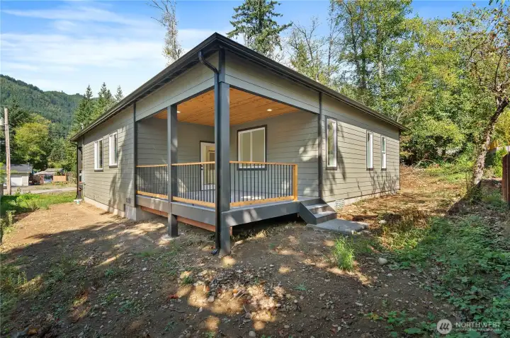 Landscaping to be completed prior to Closing.  Seller to Install roll down privacy screens on back deck.