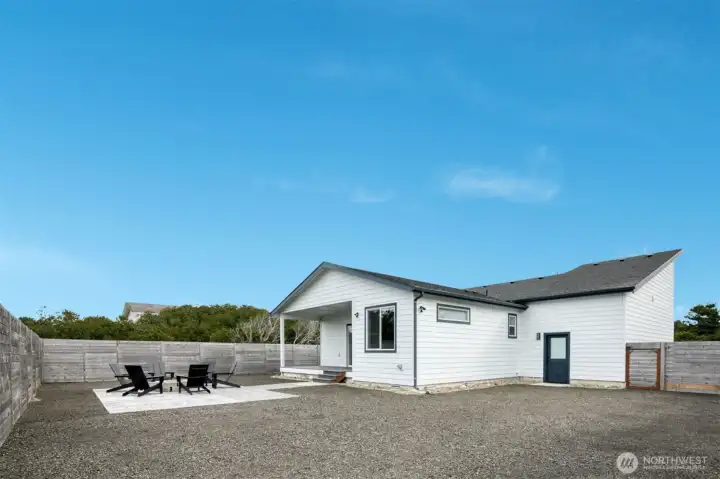 Enjoy the brand new patio and fire pit