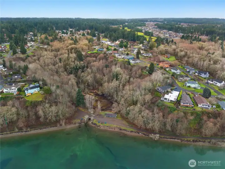 Beachcrest neighborhood marina providing moorage opportunities and direct access to Puget Sound boating.