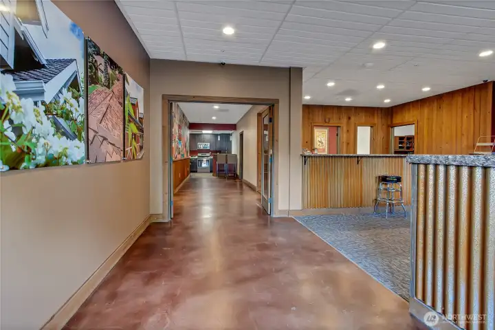 Main entry & reception area