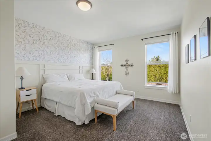 Primary bedroom has newer carpet, also!