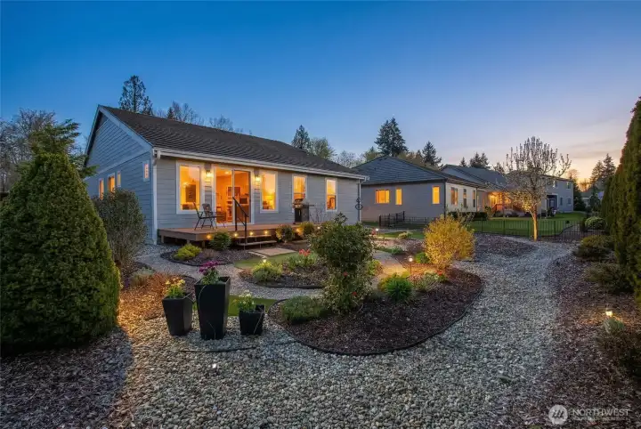 Twilight photo back of home!