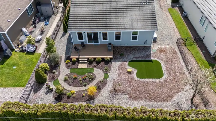 Back yard is so easy to take care of!