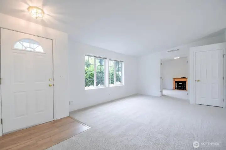 Entryway and Living Room