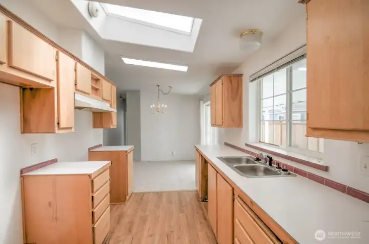 Kitchen - view from Laundry Room