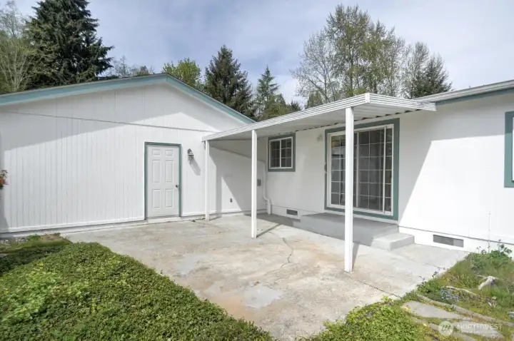 Patio - view from yard
