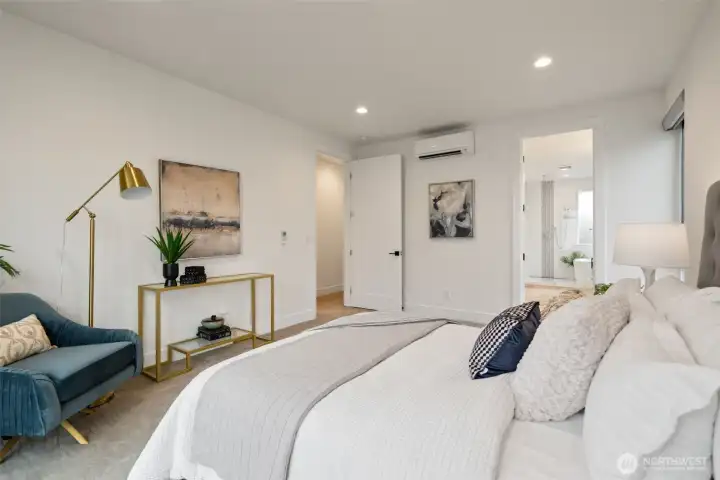 Mini-splits are in every bedroom as well.