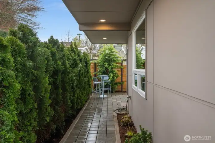 Private back patio just off the main floor.