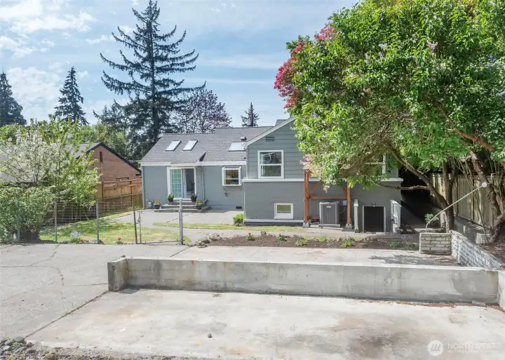 This is the area of the former garage.