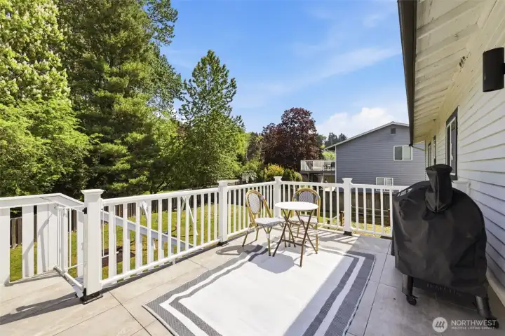 Porch, directly off the main floor kitchen.