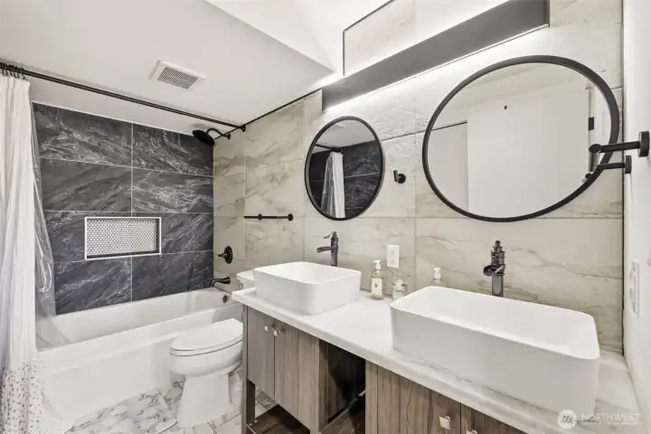Bottom floor bathroom.