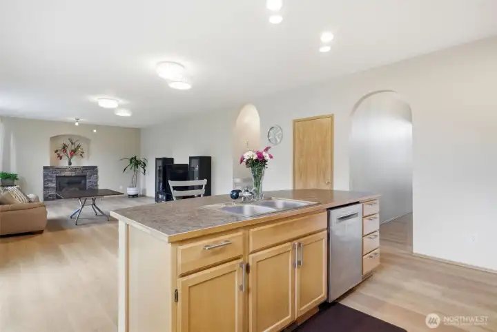 Kitchen with ample storage
