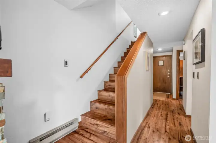 Stairway to upper level.