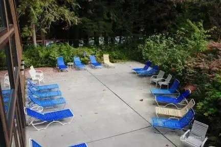 Relaxing outdoor lounge.