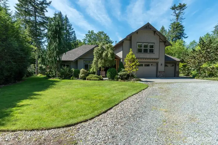 Nice level 1.2 acres with gorgeous landscaping