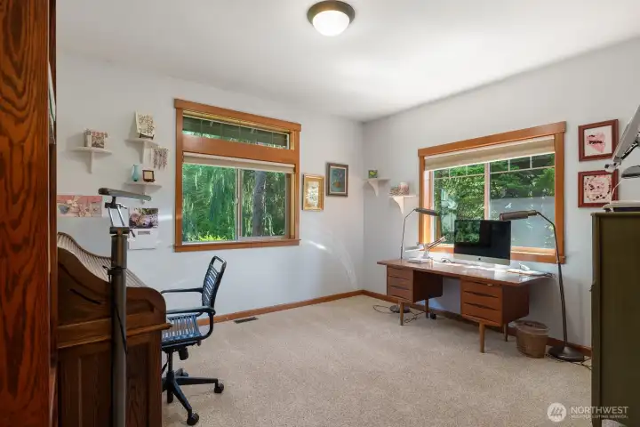 Bedroom #2 is currently being used as an office. Nice size with 2 windows.
