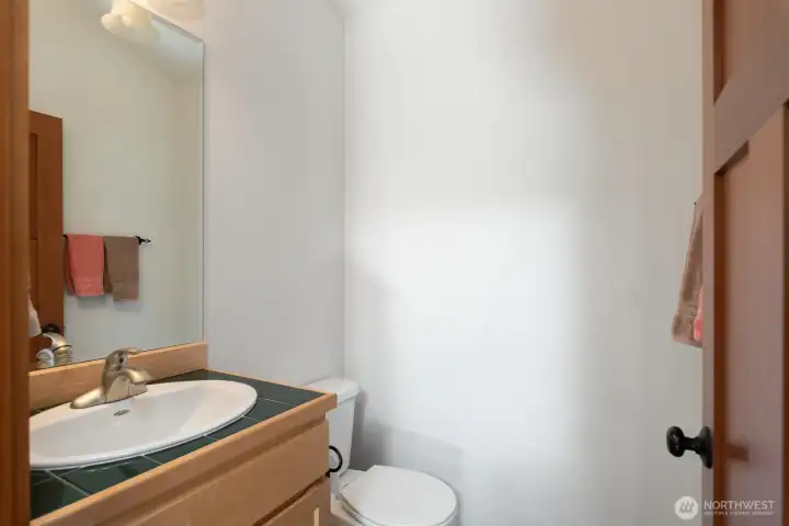 Half bath upstairs off the bonus room.