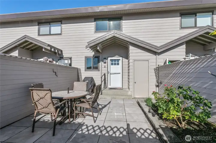 court yard entrance. Storage closet to right court yard entrance. Storage closet to right