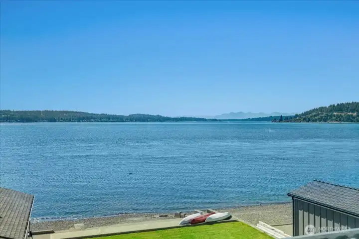 View from the main floor sun room