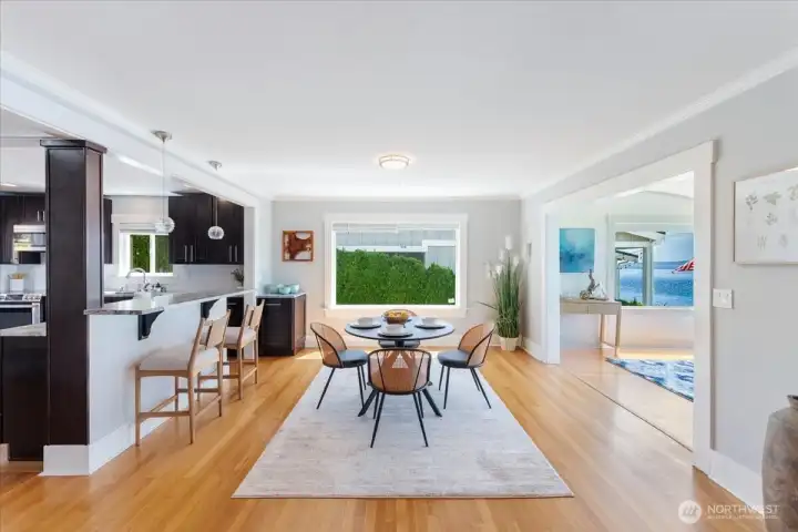 Dining room of main home