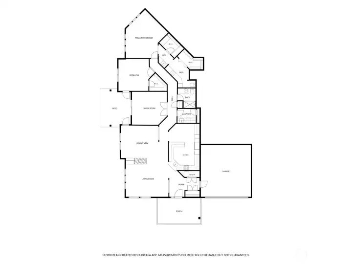 App drawn floor plan, informational only