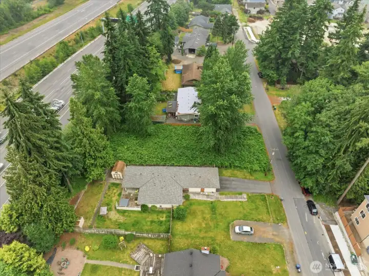 Drone view looking South on 20th Ave W
