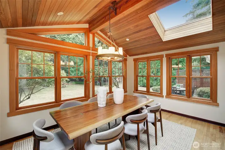 In the summer this can be your buffet spread! Weddings outside? Bocce ball? Frisbee...this yard is completely private.