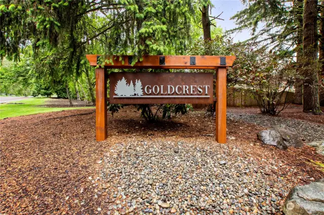 Goldcrest is an established, peaceful neighborhood- Community Garage Sale will be in August!