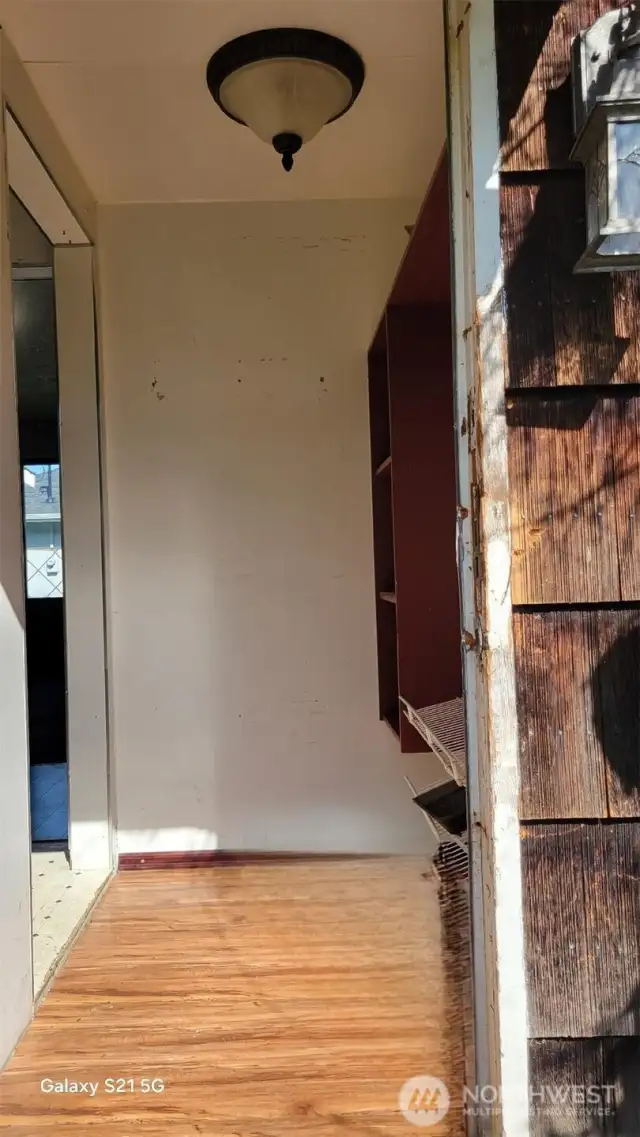 Back door entry.