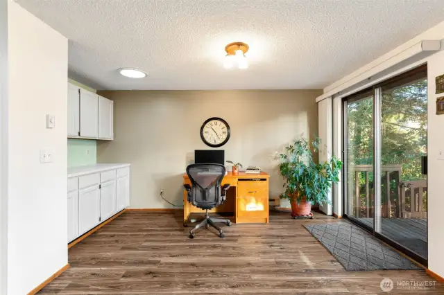 Another shot of the large office/den, with storage!