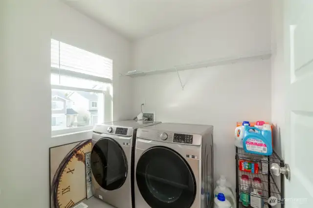 Laundry on 2nd level