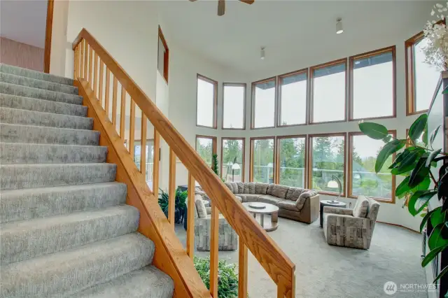 View into living room