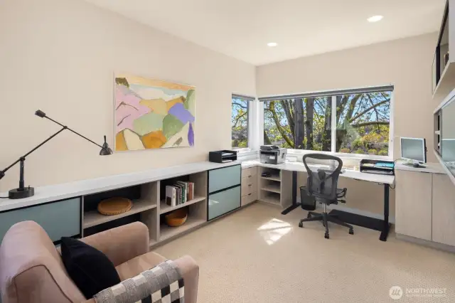 The upper floor dedicated office space makes working or studying from home well worth the commute up the stairs