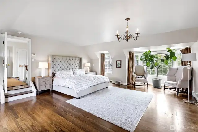 Spacious primary suite.