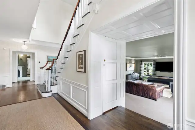 Main Entry Hall, Living Room to the right.