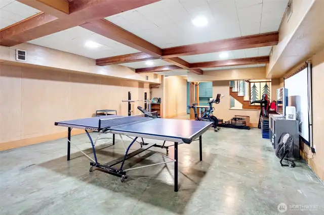 So much space for recreation, workout or whatever your hobby needs may be.