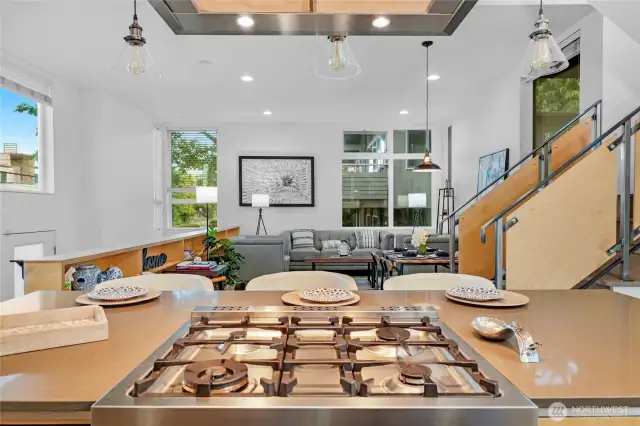 Enjoy your guests while you are in the kitchen