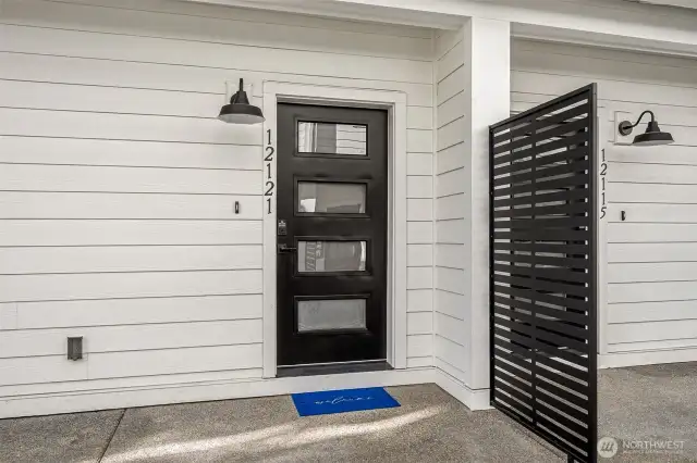 Cypress Entry Door example only