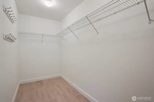 Primary closet