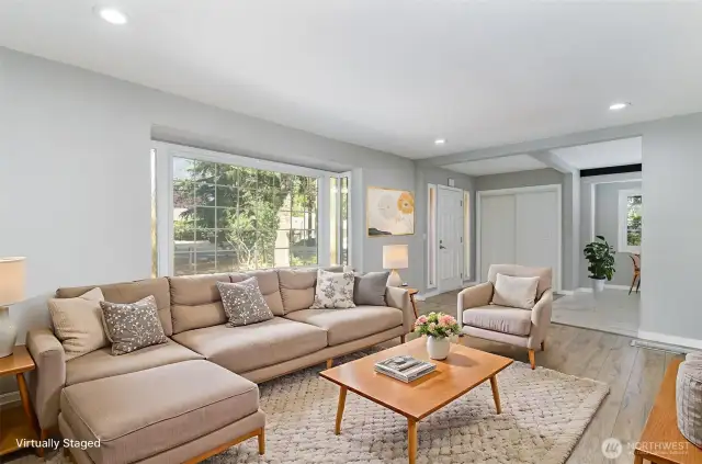 Another living room angle. **Virtually Staged*