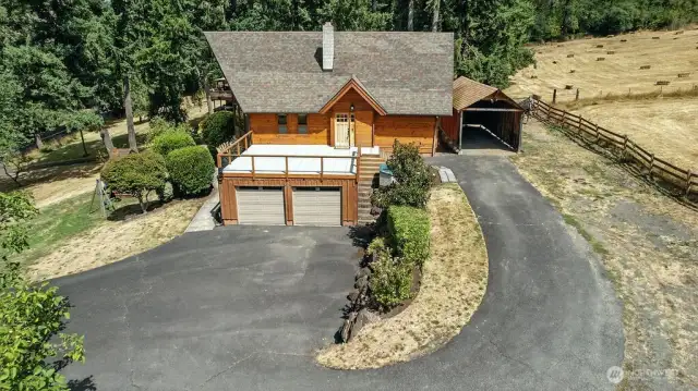 Paved private driveway