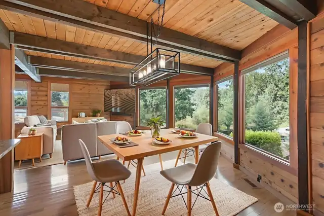 Virtually Staged dining room